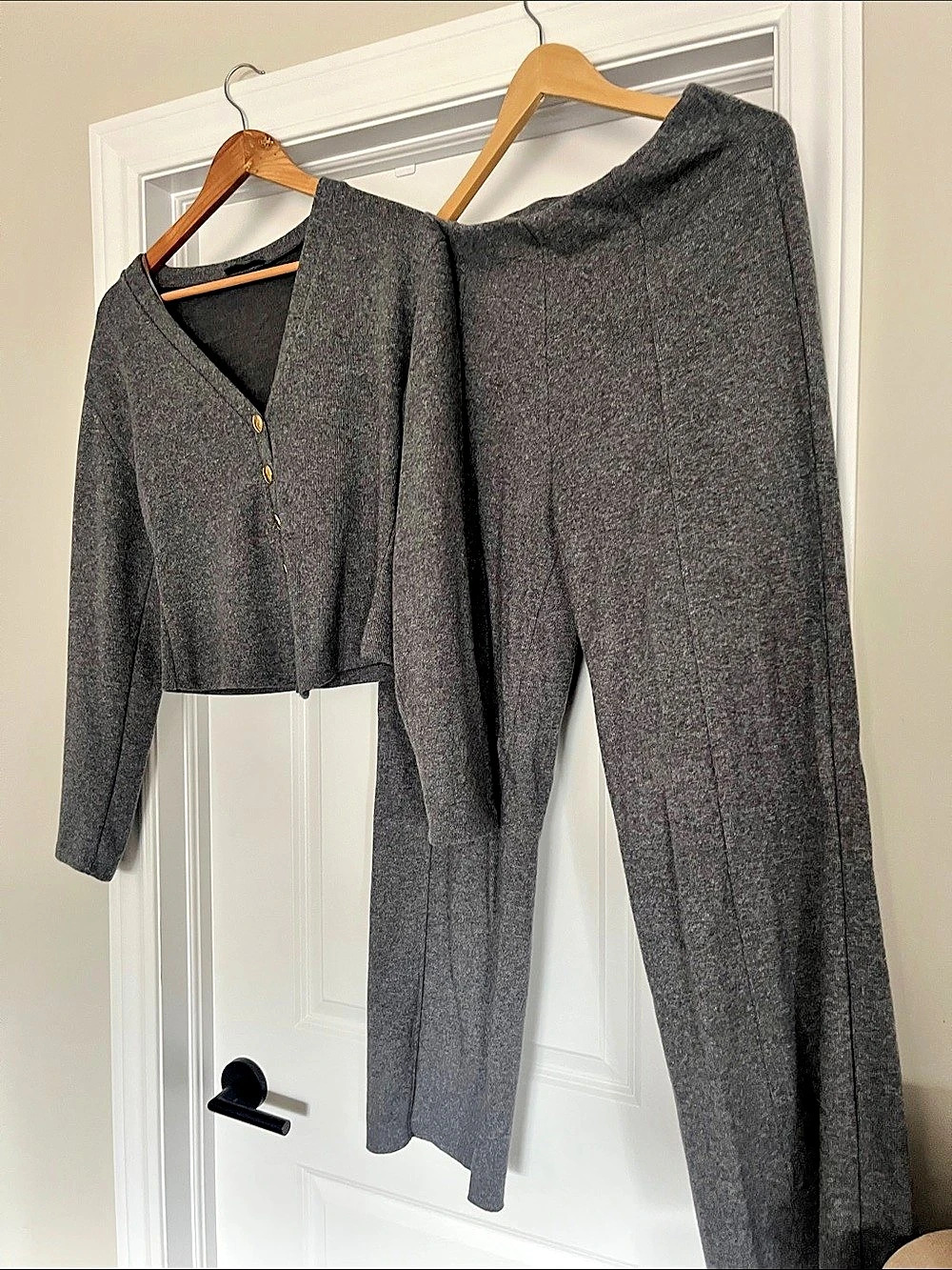 ZARA Two-Piece Gray Set Size Medium